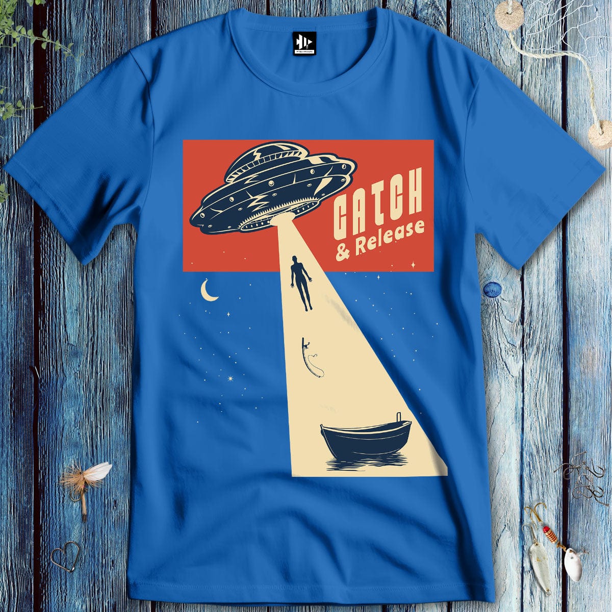 fish-room llc T-Shirt Royal / S Catch & Release – UFO Edition T-Shirt