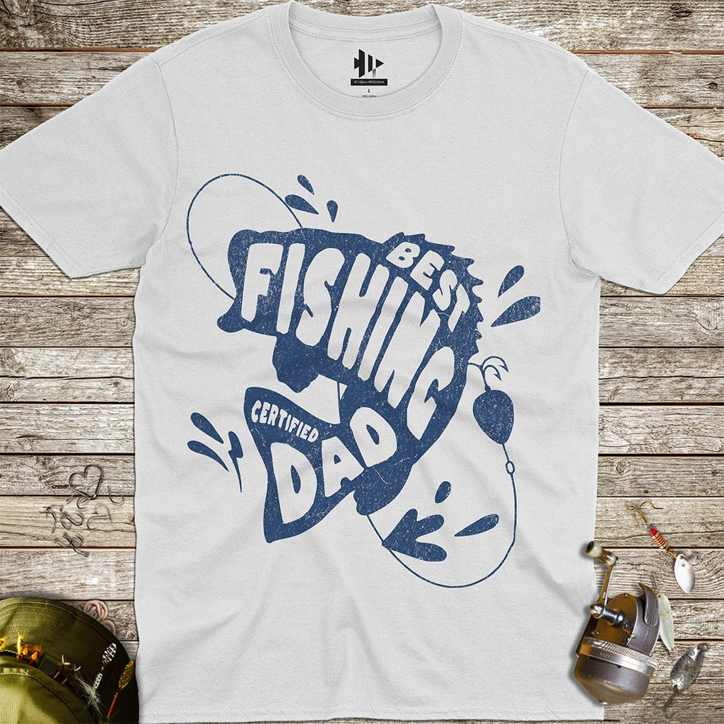 Certified Best Fishing Dad Tee - FISH - ROOM LLC