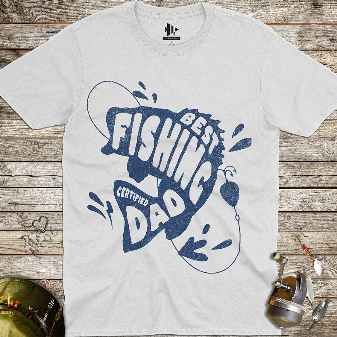 Certified Best Fishing Dad Tee - FISH - ROOM LLC