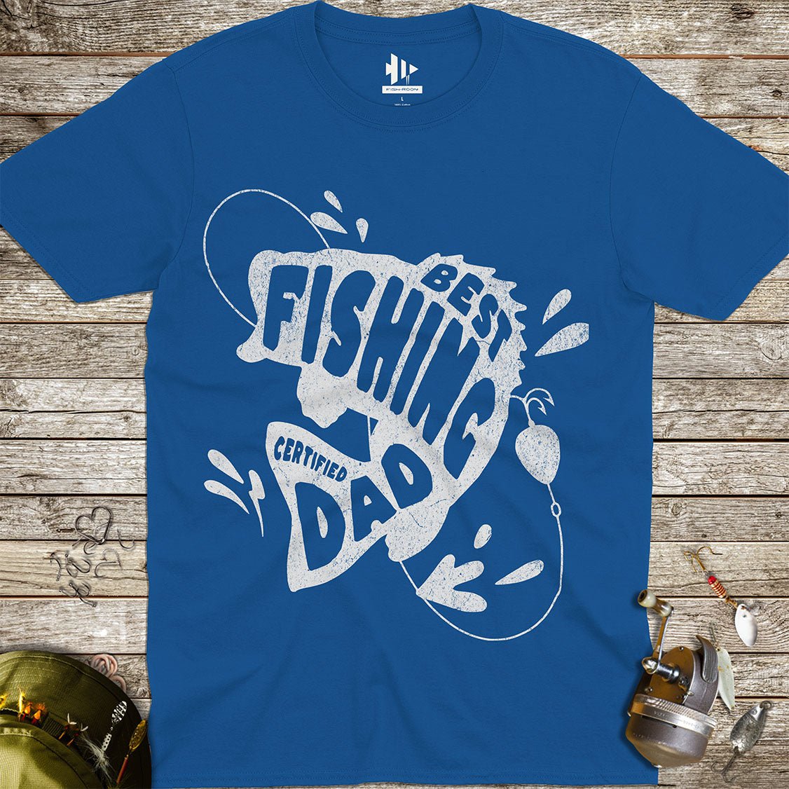Certified Best Fishing Dad Tee - FISH - ROOM LLC