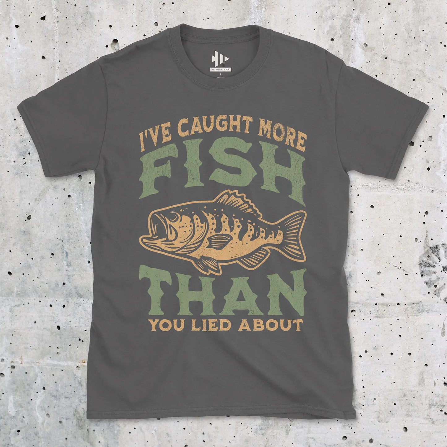 More Fish Than You Lied About Tee Charcoal T-Shirt