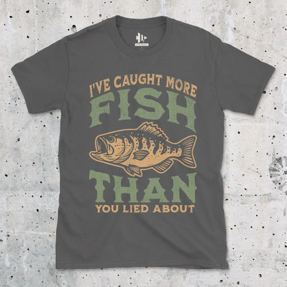 More Fish Than You Lied About Tee Charcoal T-Shirt
