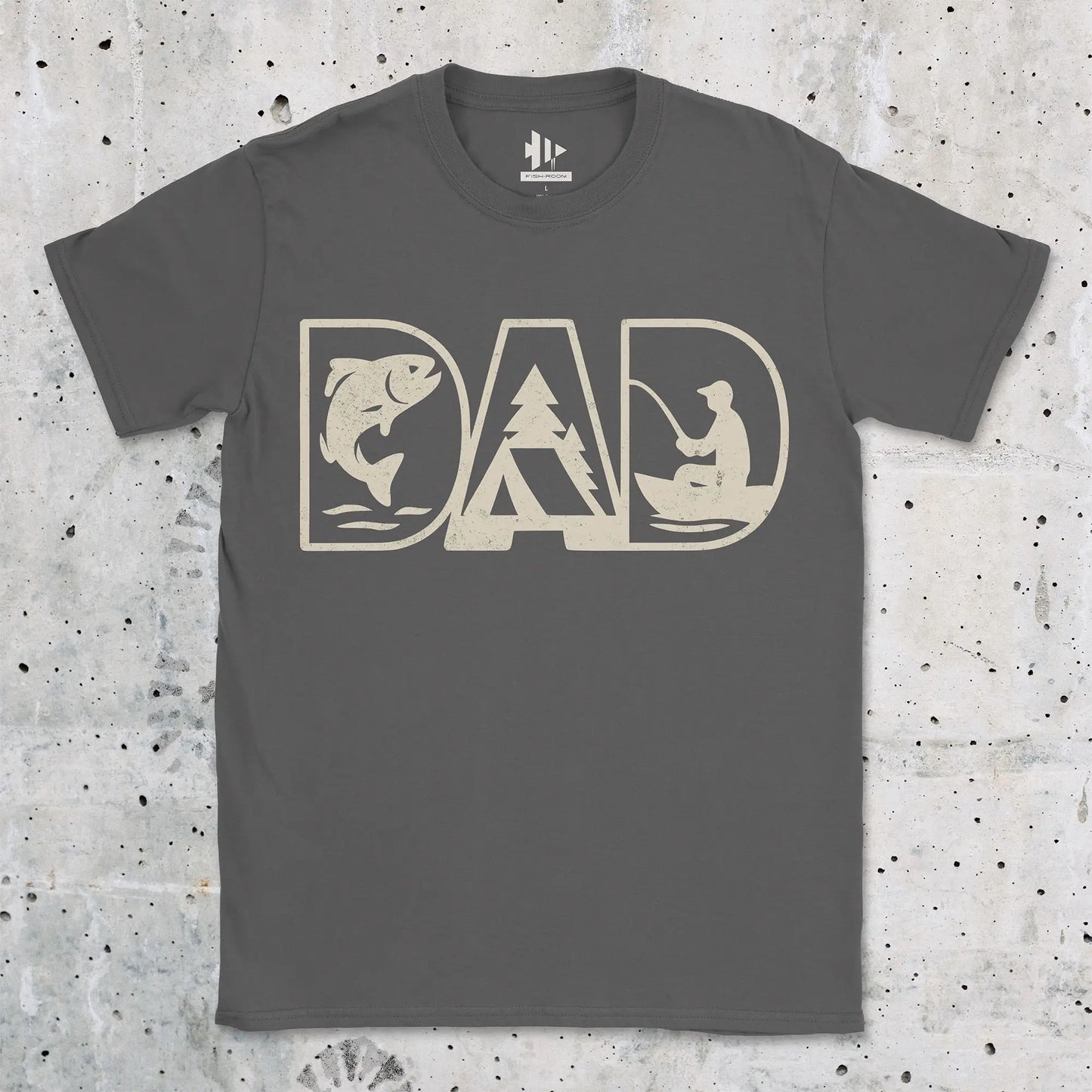 Charcoal, Dad Tee – fish-room