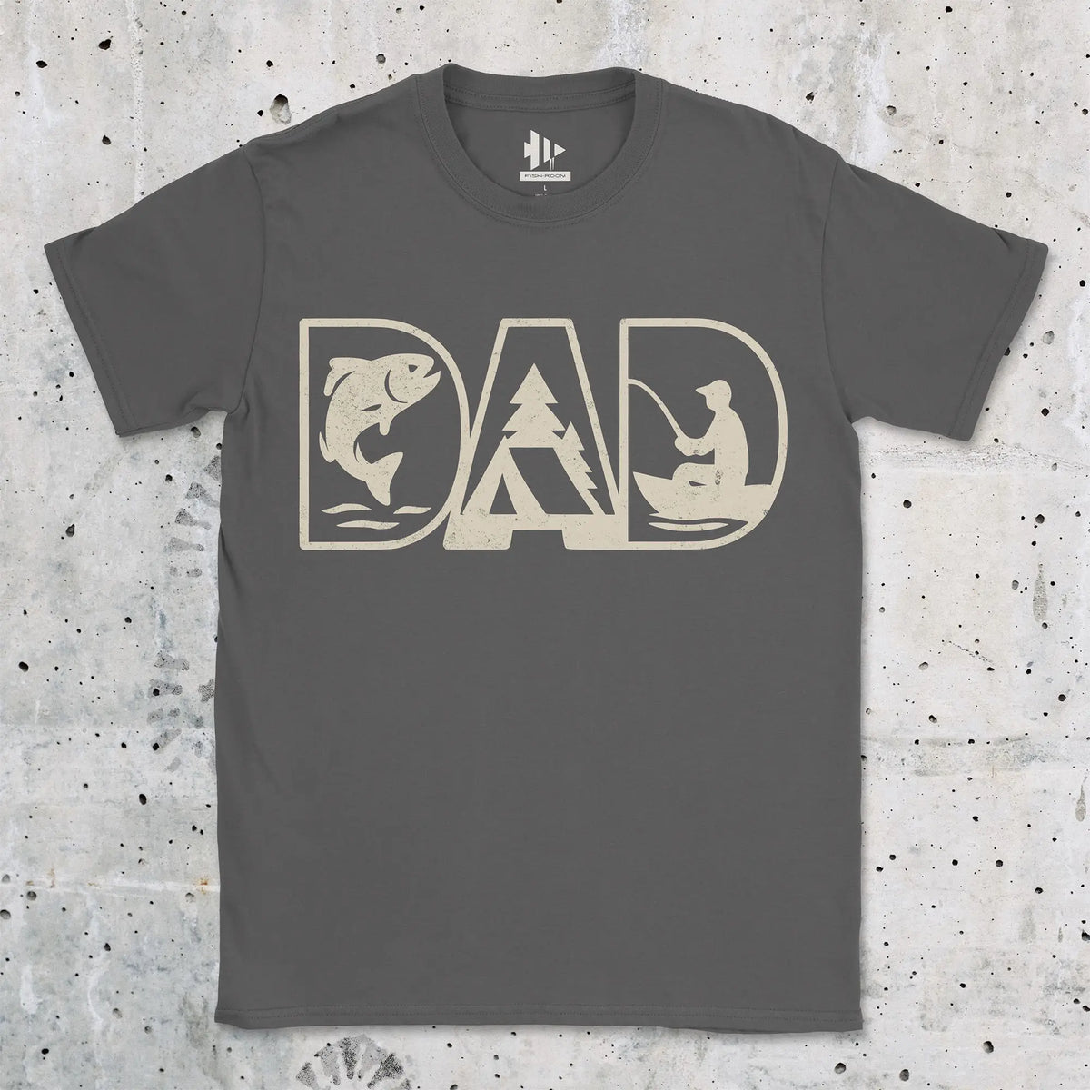 Charcoal, Dad Tee – fish-room