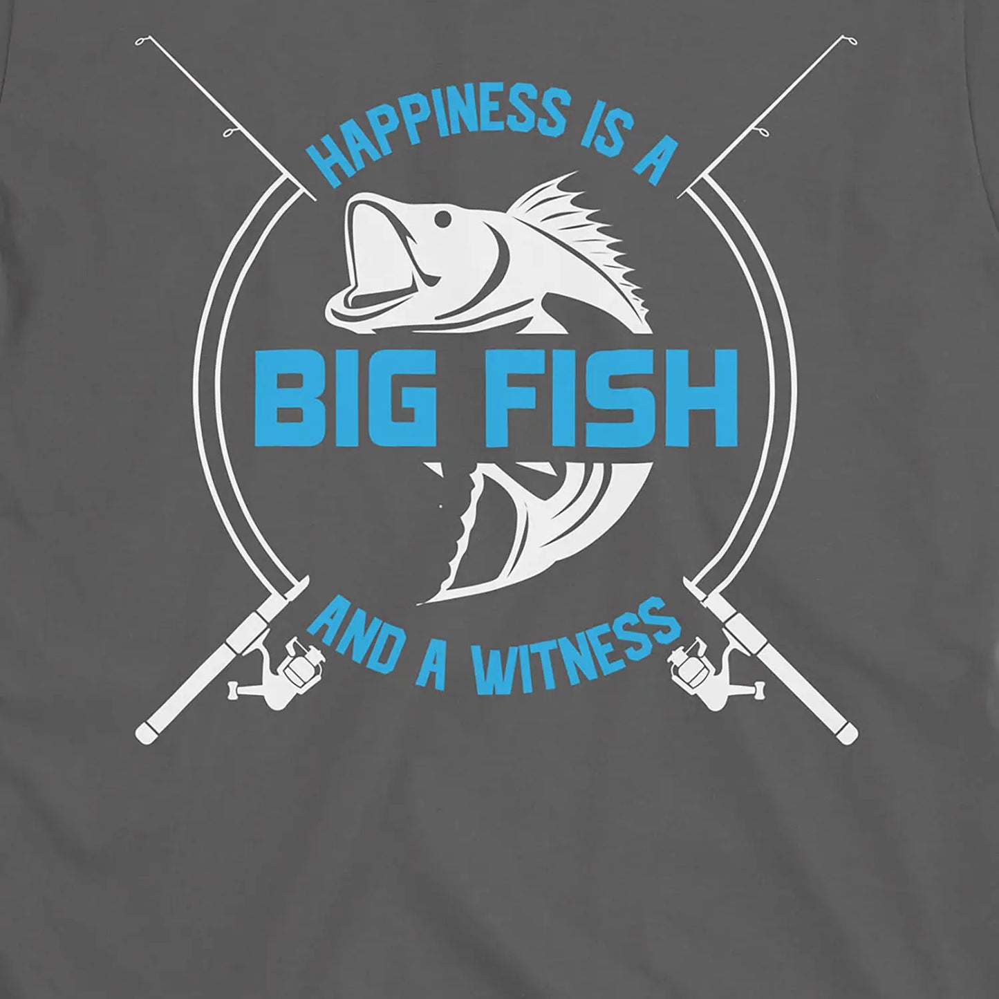 Charcoal, Big Fish Happiness Tee – fish-room