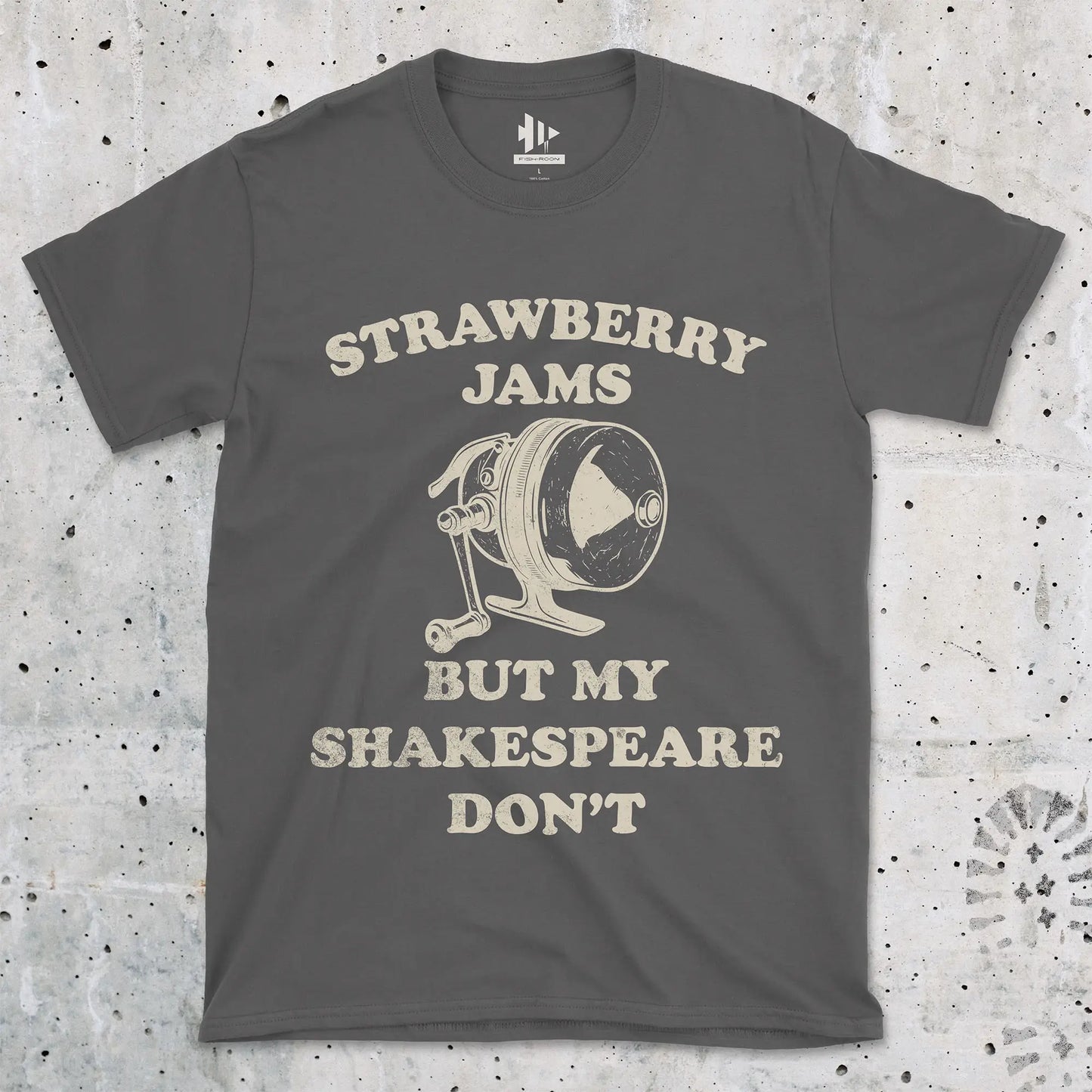 Charcoal, Strawberry Jams – But My Shakespeare Don’t Tee – fish-room