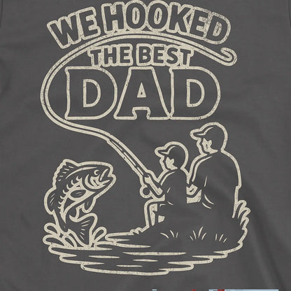 Charcoal, We Hooked the Best Dad Tee – fish-room