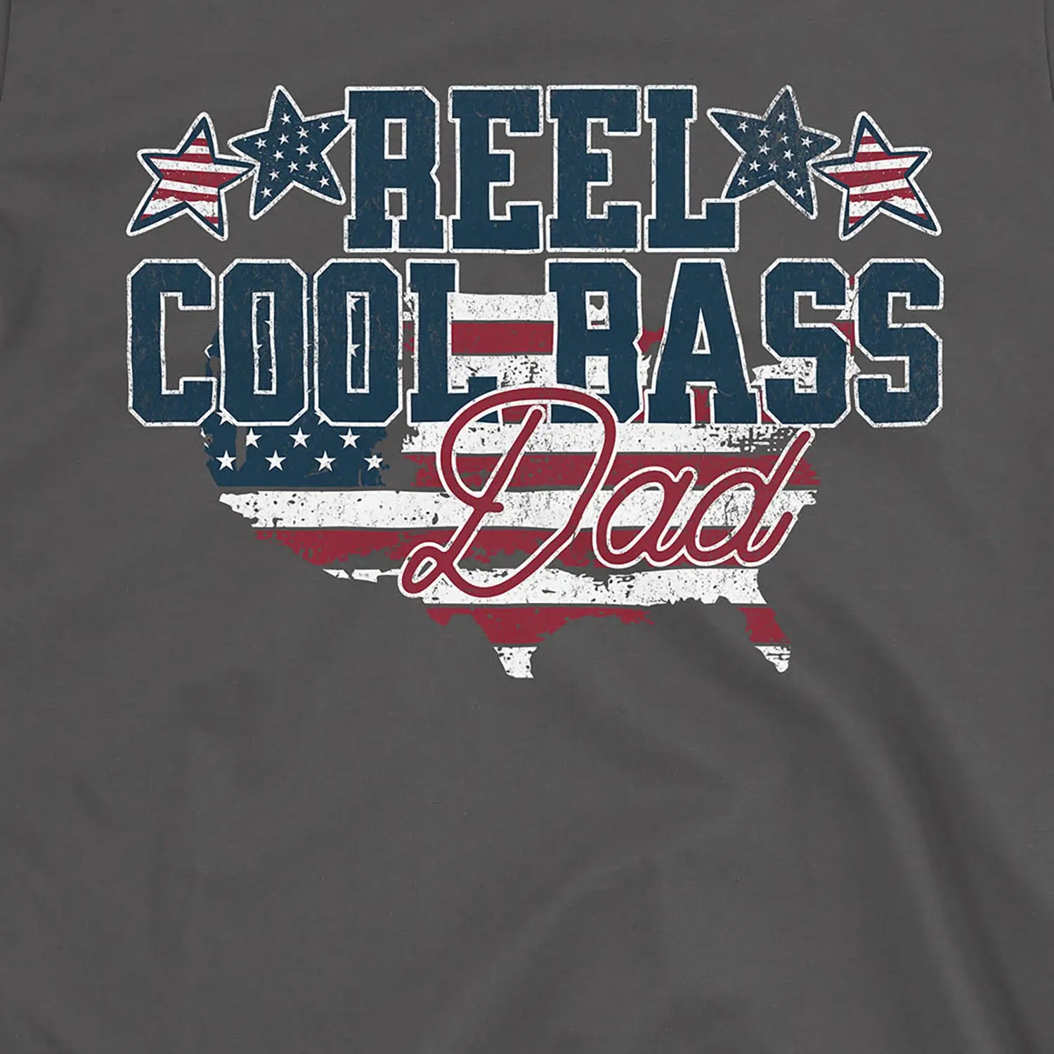 Charcoal, Reel Cool Bass Dad Tee – fish-room