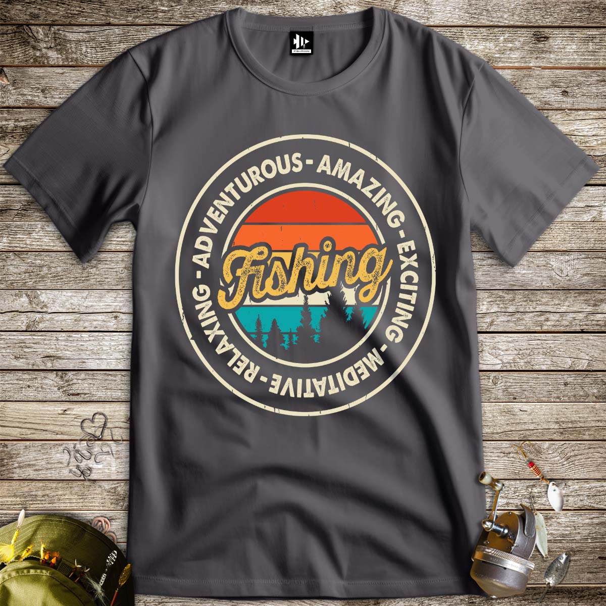 Adventurous Fishing Tee-funny fishing t shirt-FISH-ROOM LLC