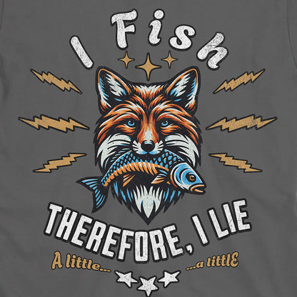 Charcoal, I Fish, Therefore I Lie... A Little Tee – fish-room