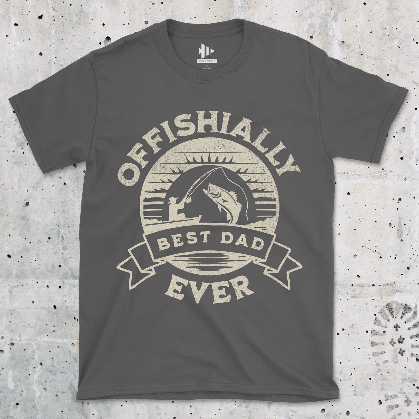 Charcoal, Offishially Best Dad Ever Tee – fish-room