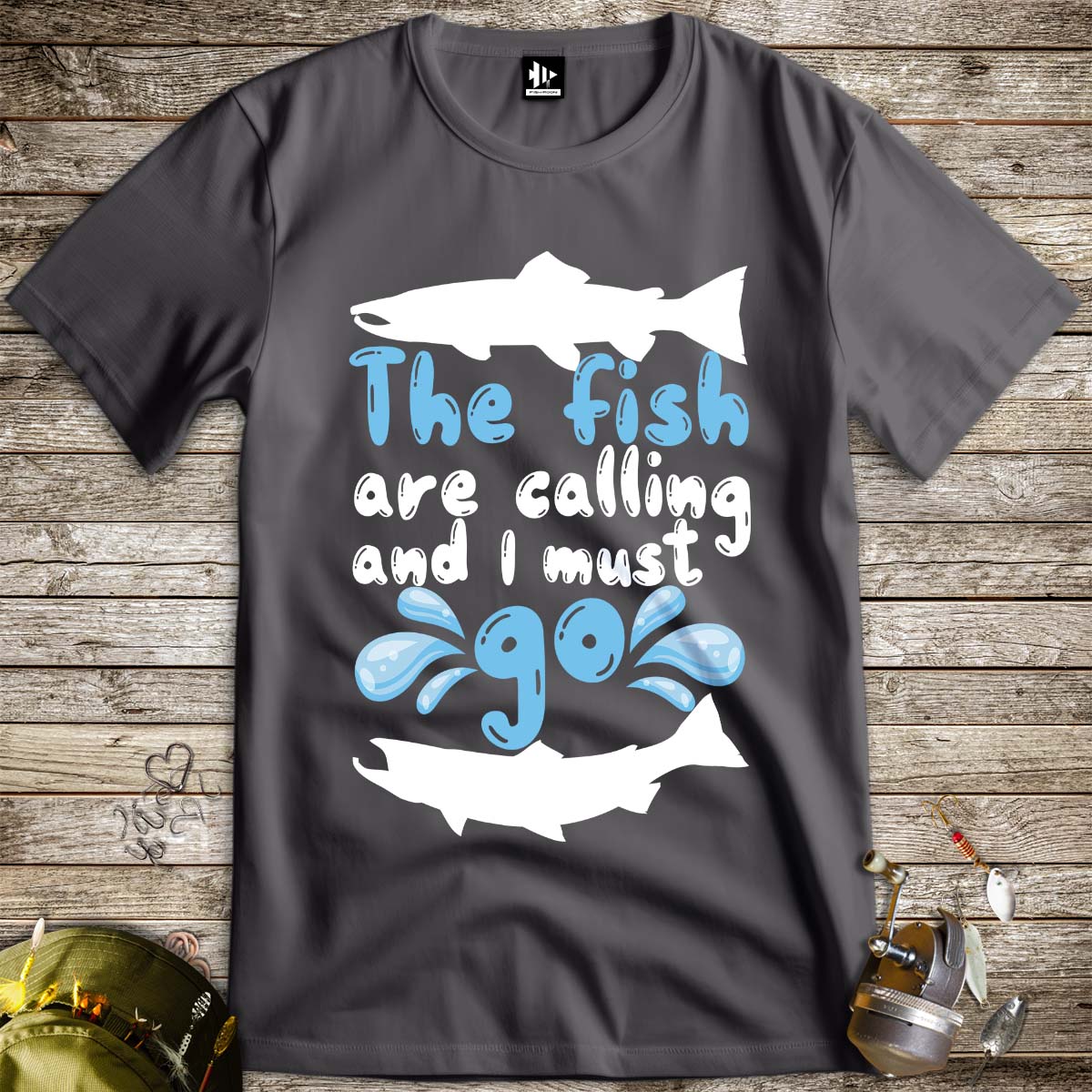 The Fish are Calling Tee-funny fishing t shirt-FISH-ROOM LLC