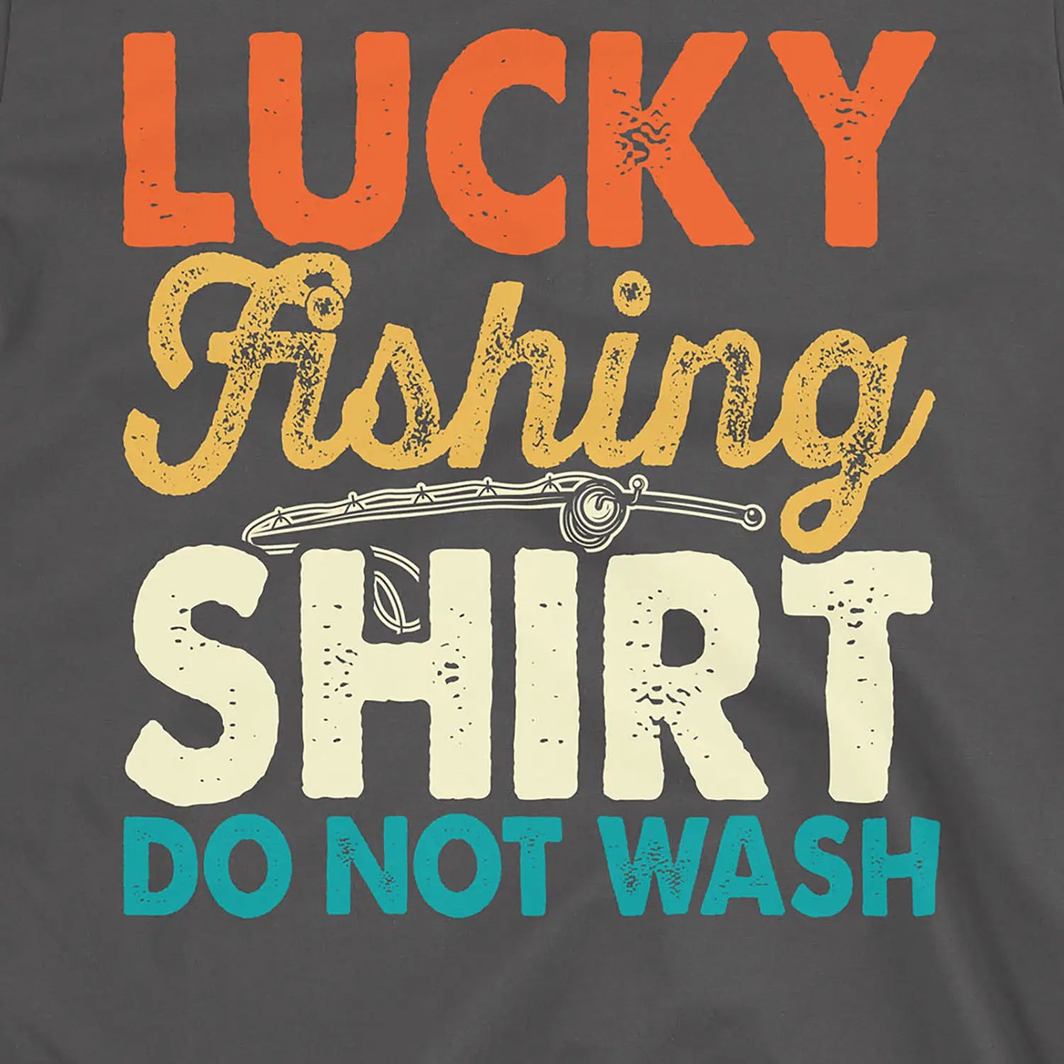 Charcoal, Lucky Fishing Tee – fish-room