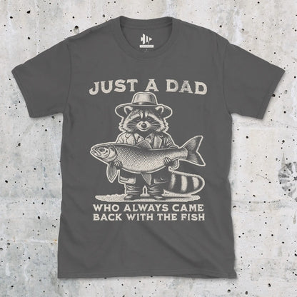 Charcoal, Just a Dad Who Always Came Back With a Fish Tee – fish-room