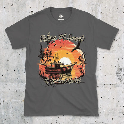 Charcoal, Fishing 'til Sunset Tee – fish-room