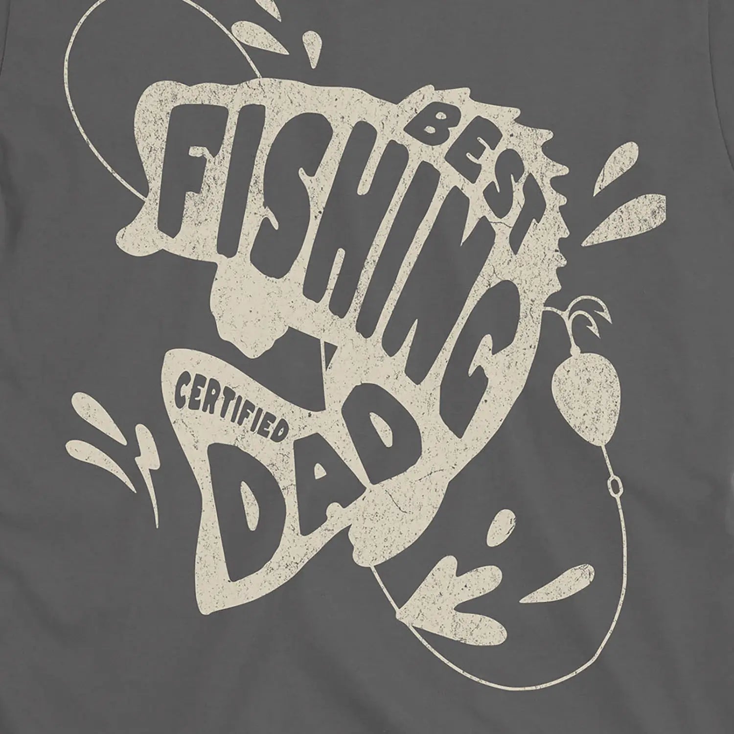 Charcoal, Certified Best Fishing Dad Tee – fish-room