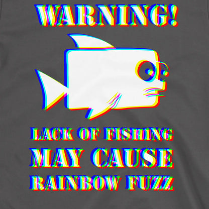 Charcoal, Lack of Fishing May Cause Rainbow Fuzz Tee – fish-room