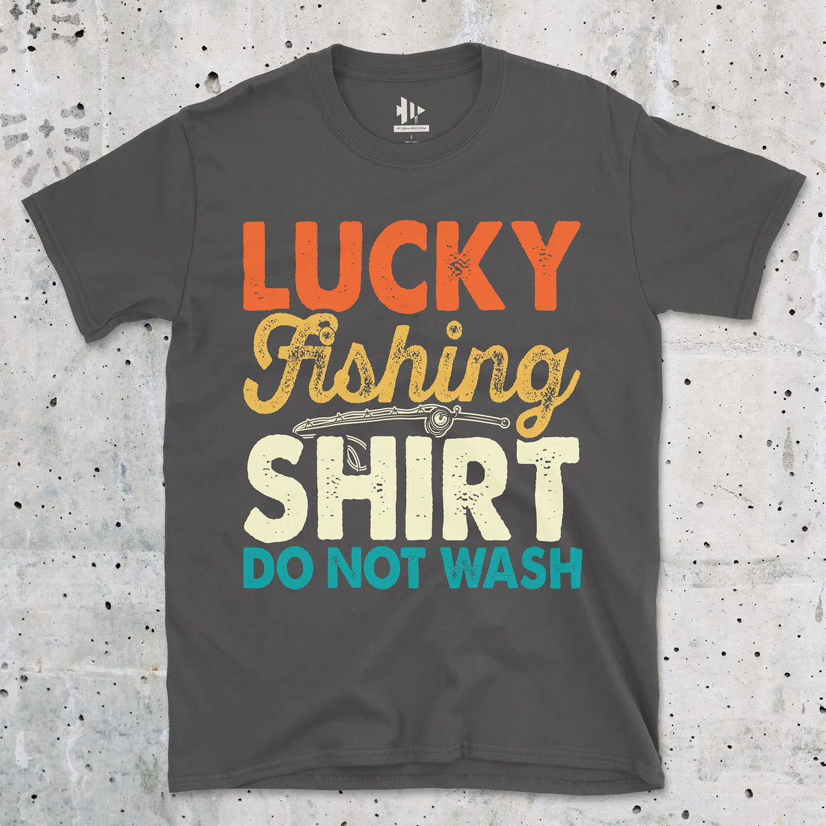 Charcoal, Lucky Fishing Tee – fish-room