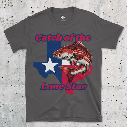 Charcoal, Catch of the Lone Star Tee – fish-room