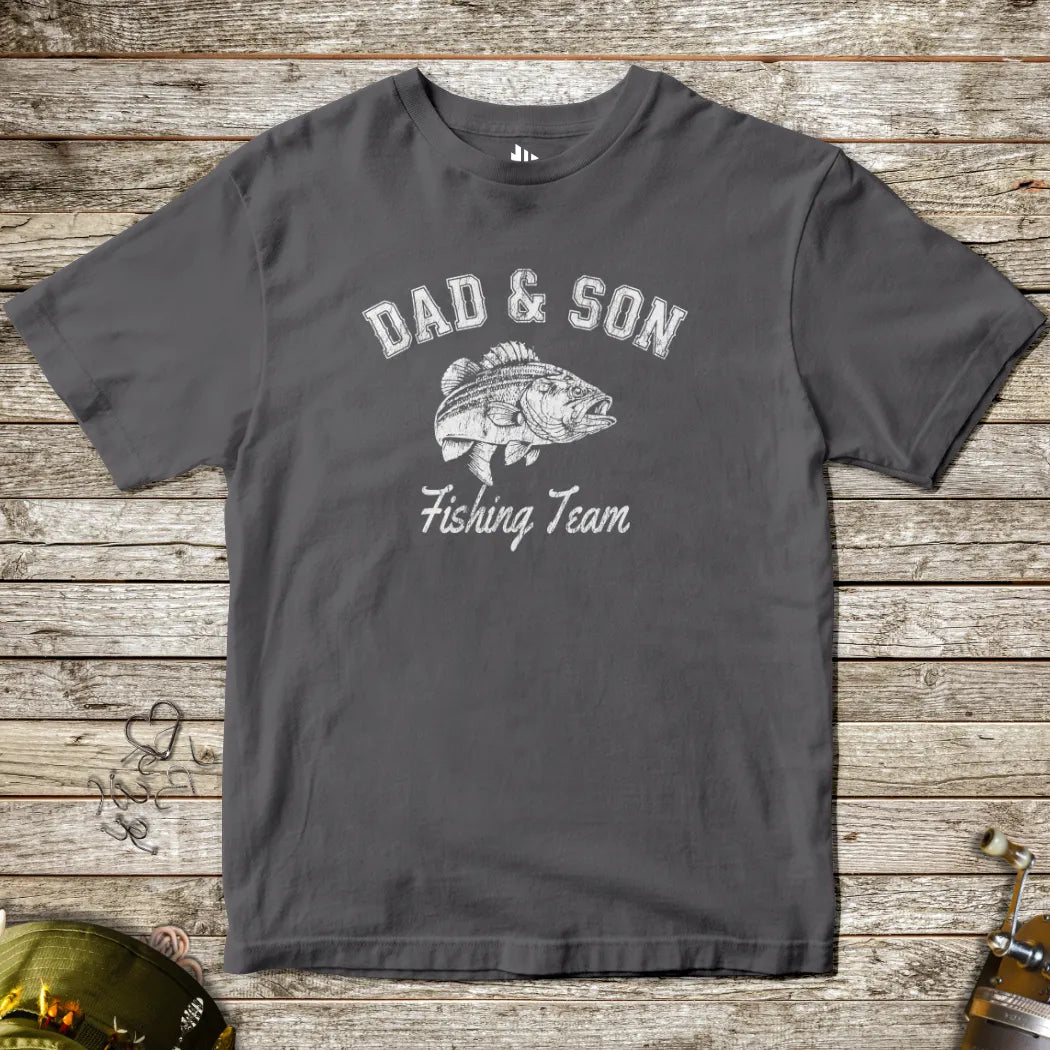 Charcoal, Dad and Son Fishing Team – fish-room