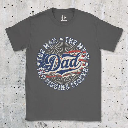 Charcoal, Legendary Dad Fishing Tee – fish-room