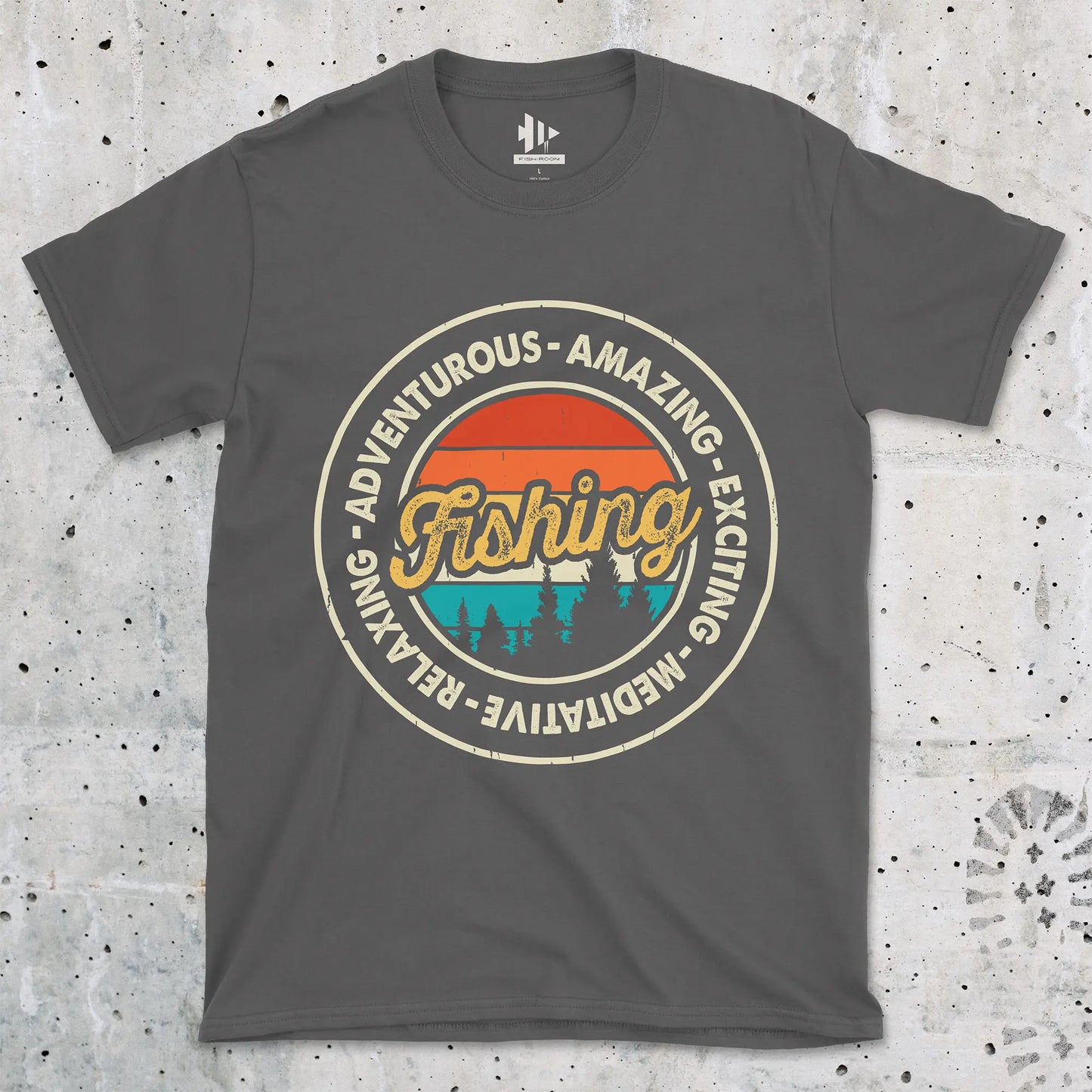 Charcoal, Adventurous Fishing Tee – fish-room