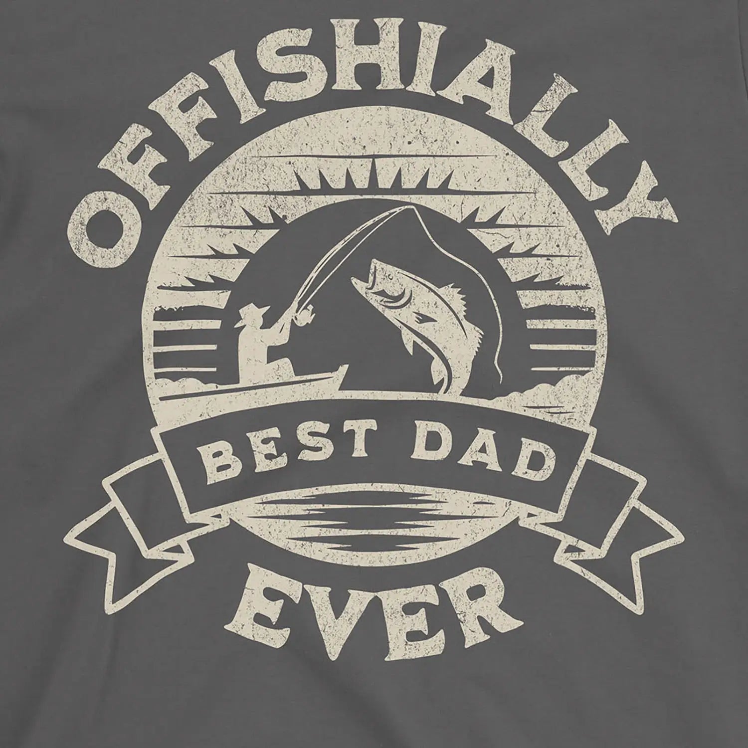 Charcoal, Offishially Best Dad Ever Tee – fish-room