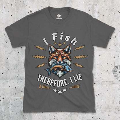 Charcoal, I Fish, Therefore I Lie... A Little Tee – fish-room