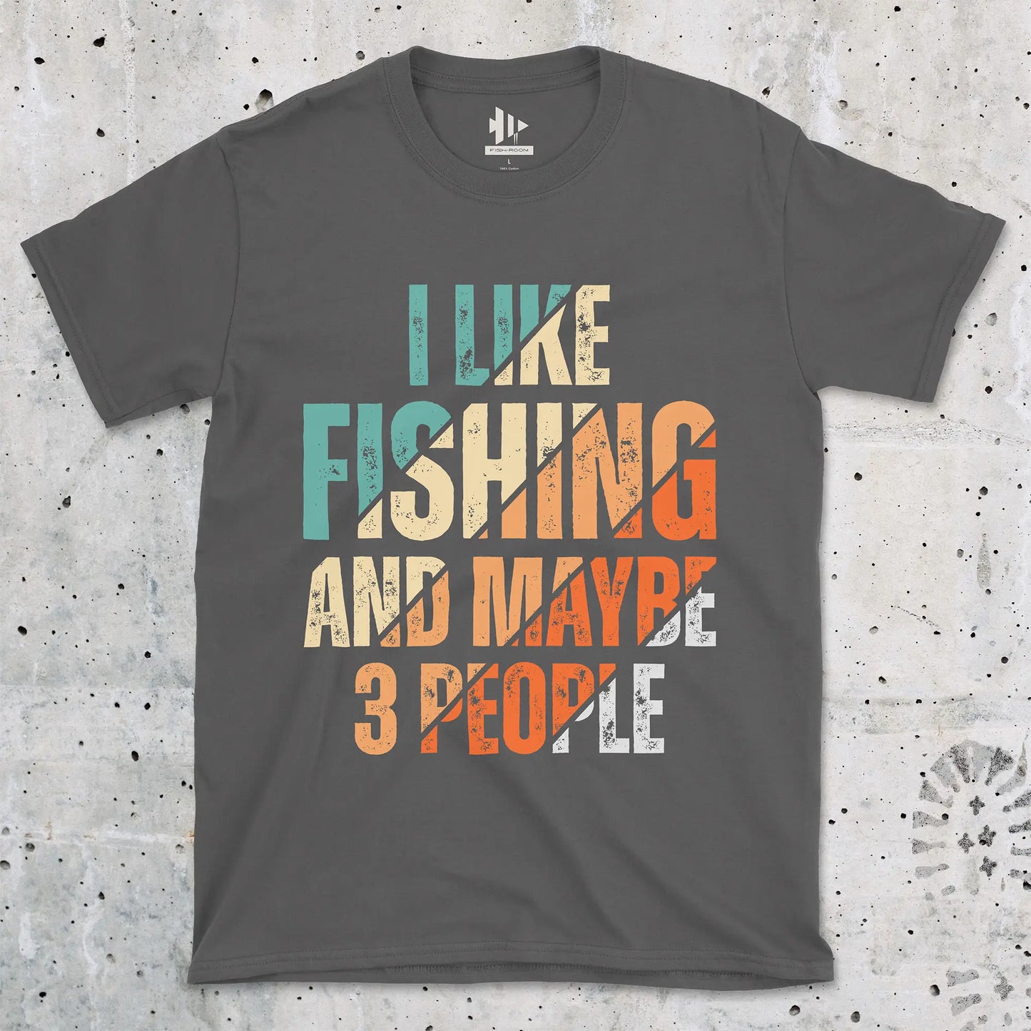 Charcoal, I Like Fishing and Maybe 3 People  Tee – fish-room