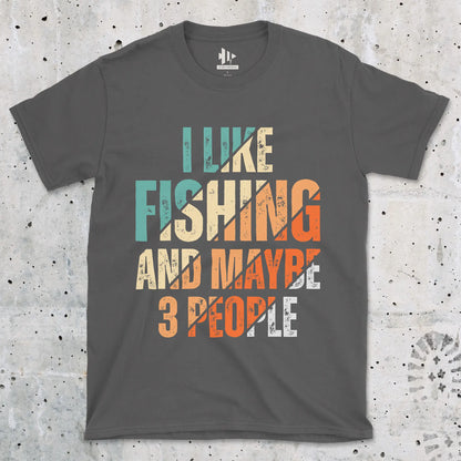 Charcoal, I Like Fishing and Maybe 3 People  Tee – fish-room