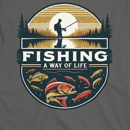Charcoal, Fishing, Way of Life Tee – fish-room