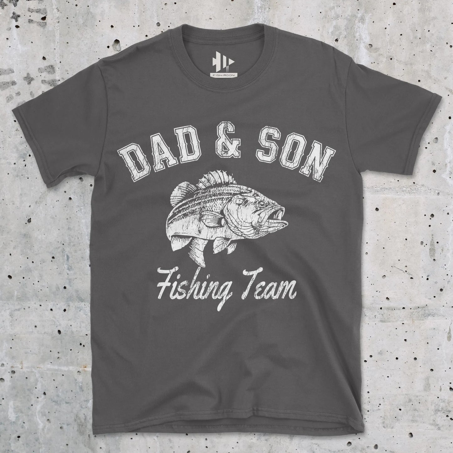 Charcoal, Dad and Son Fishing Team Tee – fish-room