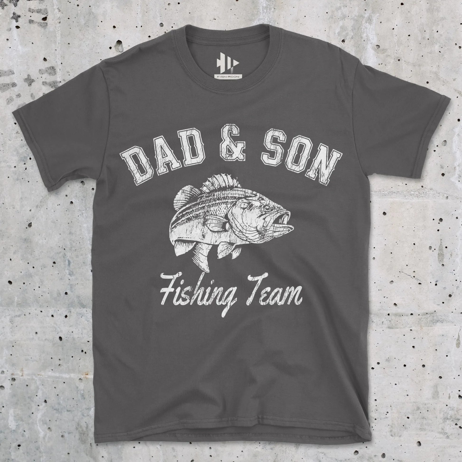 Charcoal, Dad and Son Fishing Team Tee – fish-room
