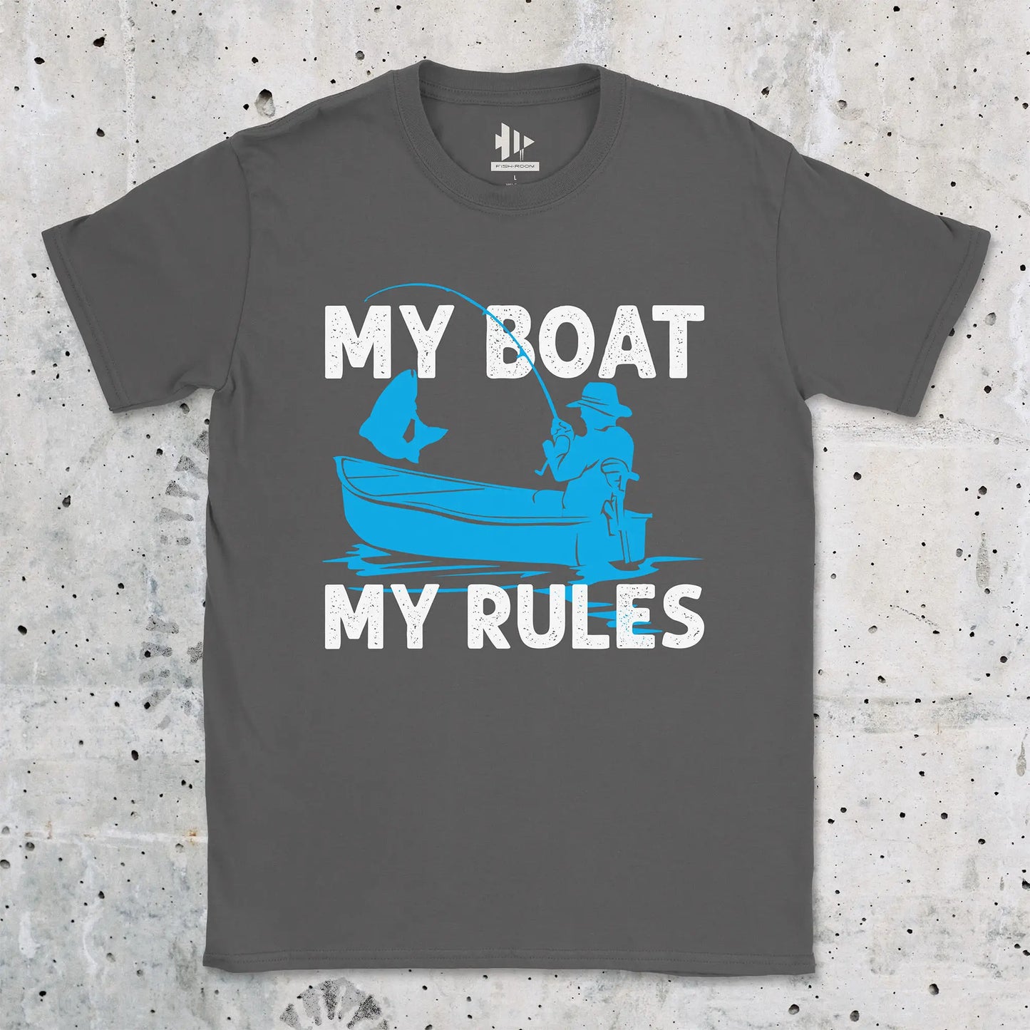 Charcoal, My Boat My Rules Tee – fish-room