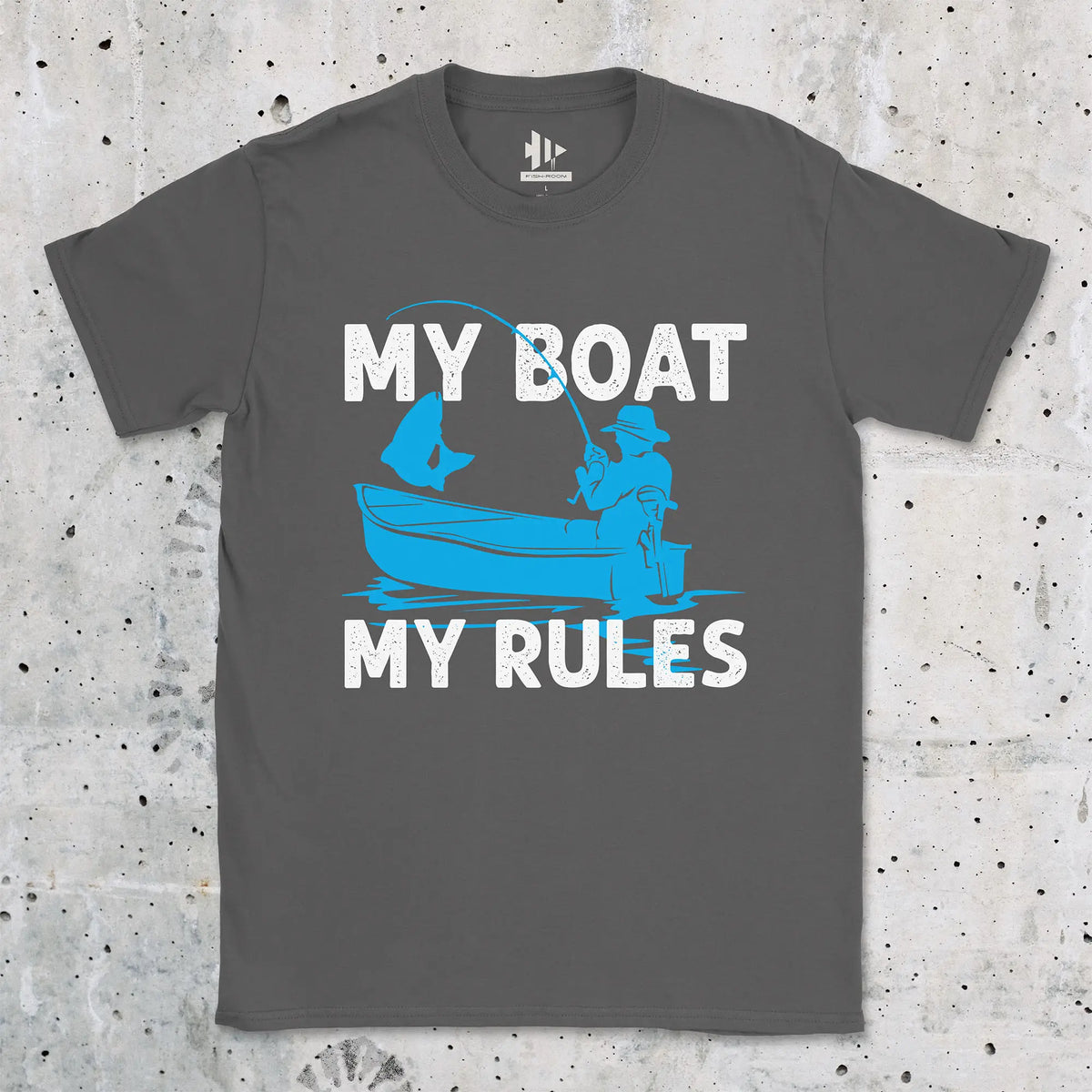 Charcoal, My Boat My Rules Tee – fish-room