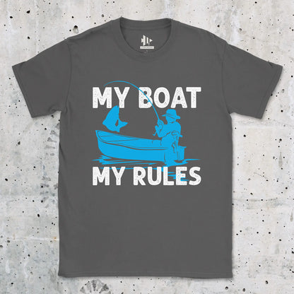 Charcoal, My Boat My Rules Tee – fish-room