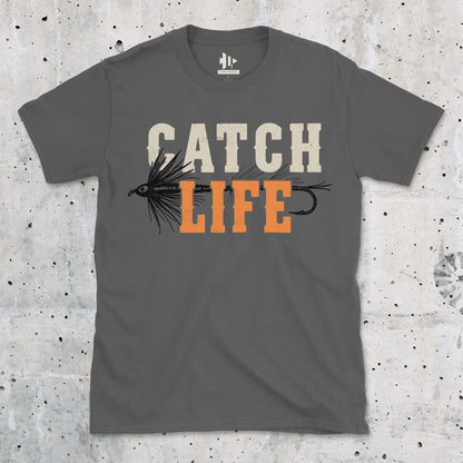 Charcoal, Catch Life Tee – fish-room