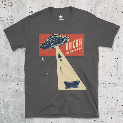 Catch & Release – UFO Edition Tee Charcoal T-Shirt