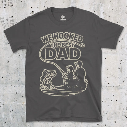 Charcoal, We Hooked the Best Dad Tee – fish-room