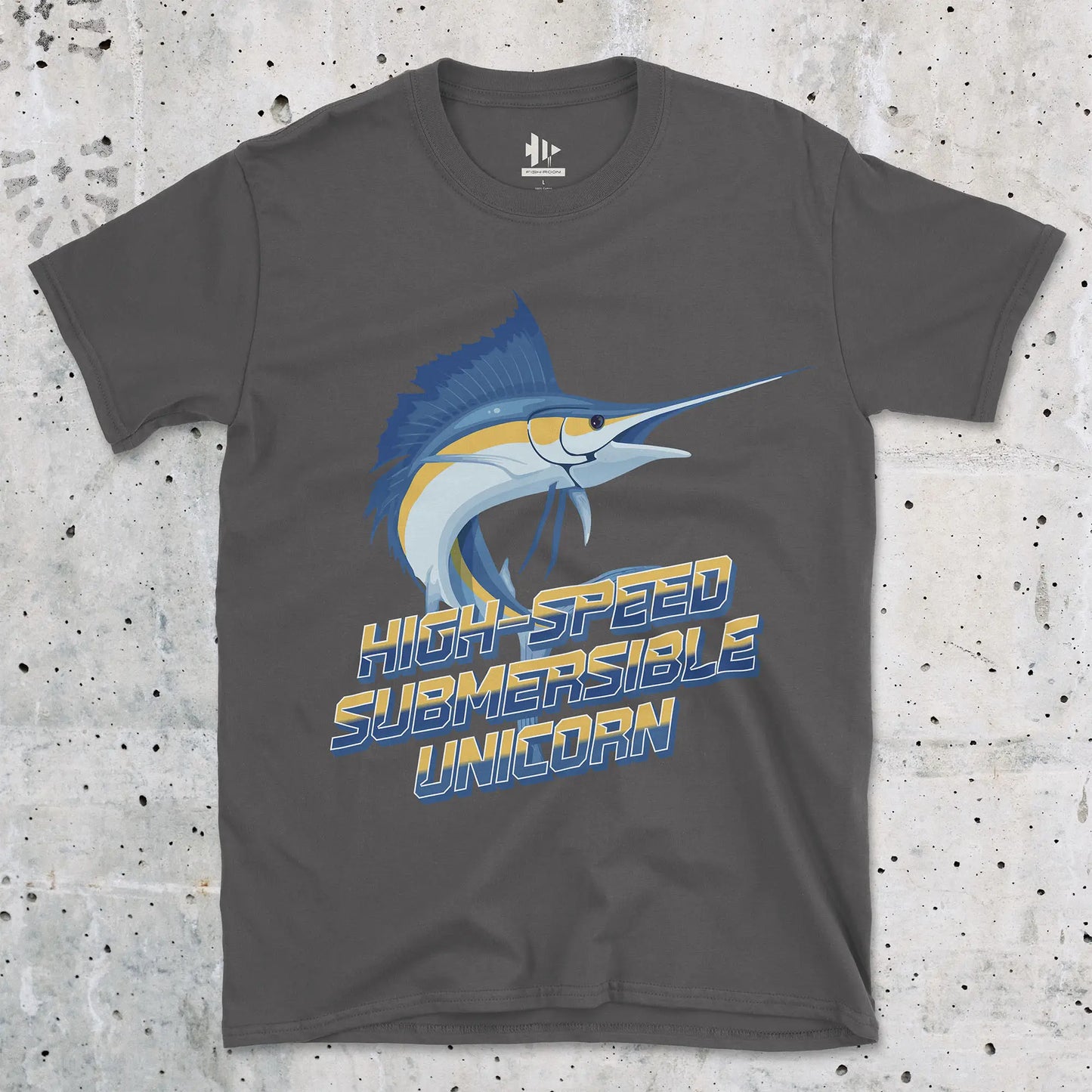 Charcoal, High-Speed Submersible Unicorn Tee – fish-room