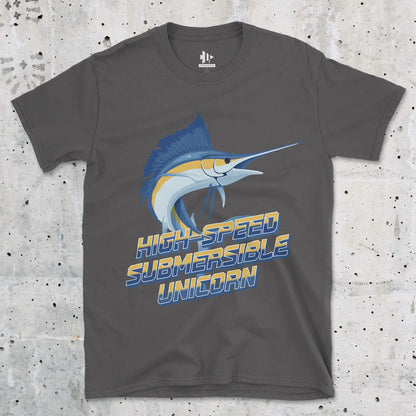 Charcoal, High-Speed Submersible Unicorn Tee – fish-room