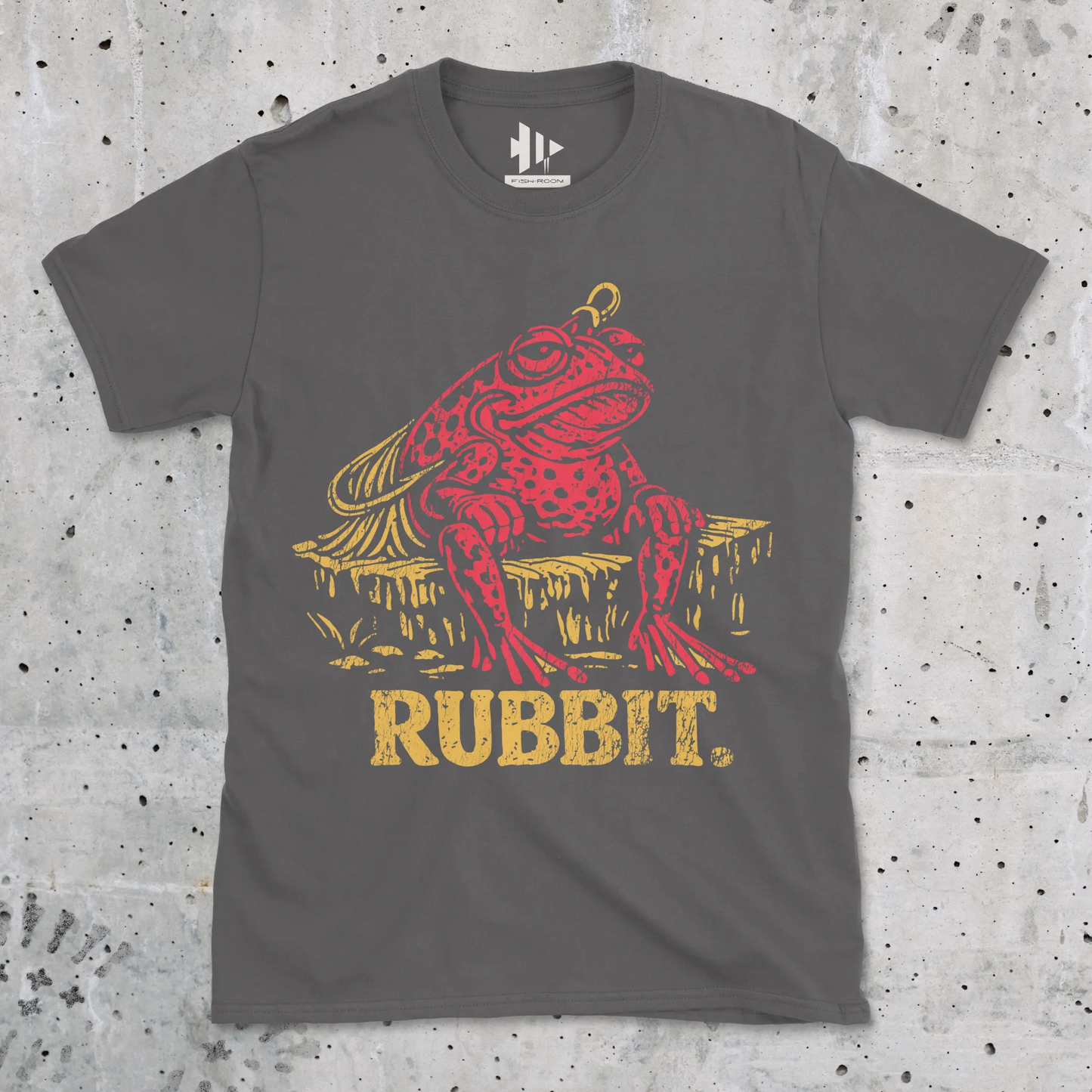 Charcoal, Rubbit Frog Lure Fishing Tee – fish-room