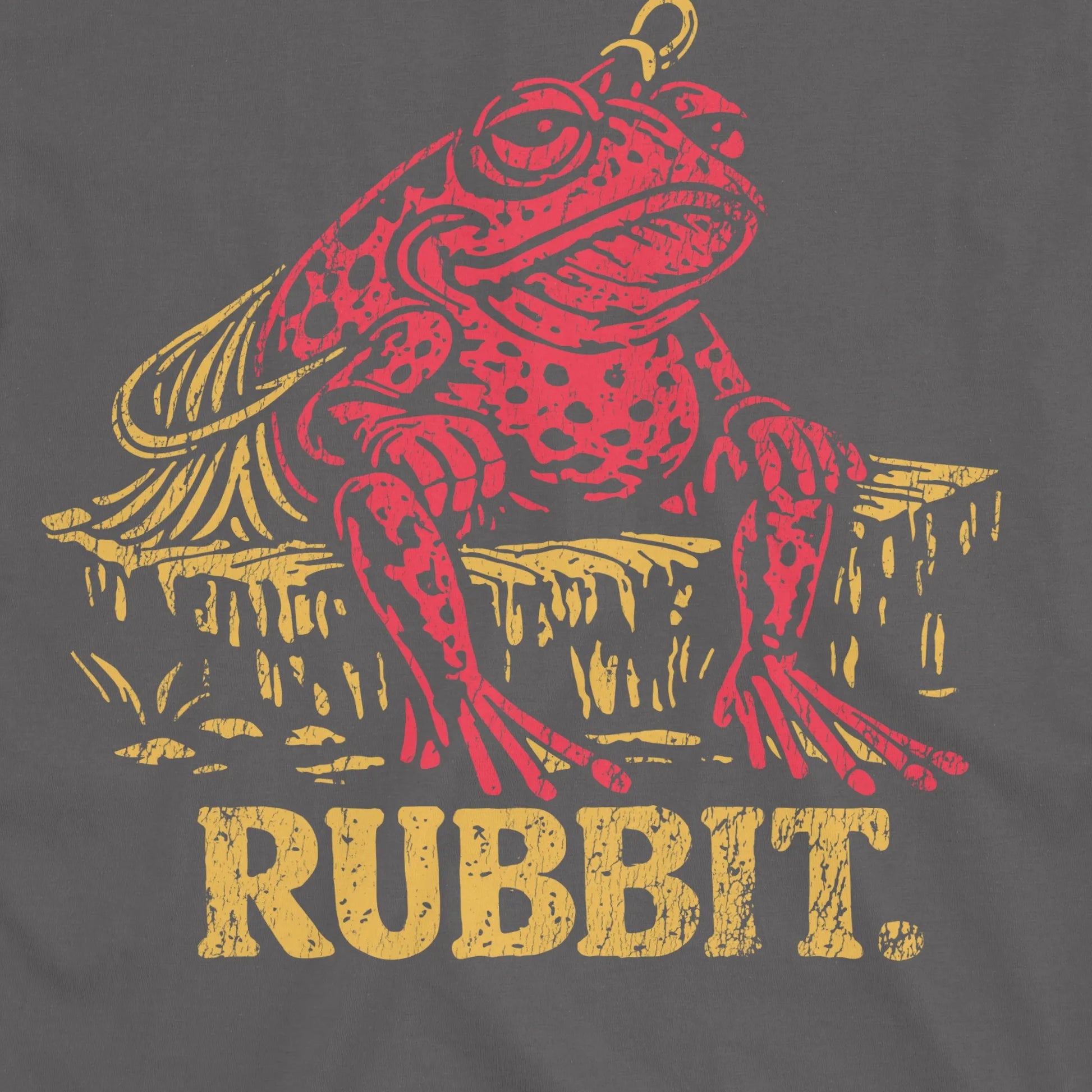 Charcoal, Rubbit Frog Lure Fishing Tee – fish-room