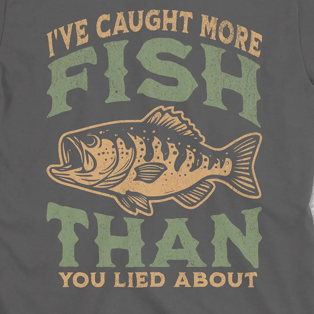 More Fish Than You Lied About Tee Charcoal T-Shirt