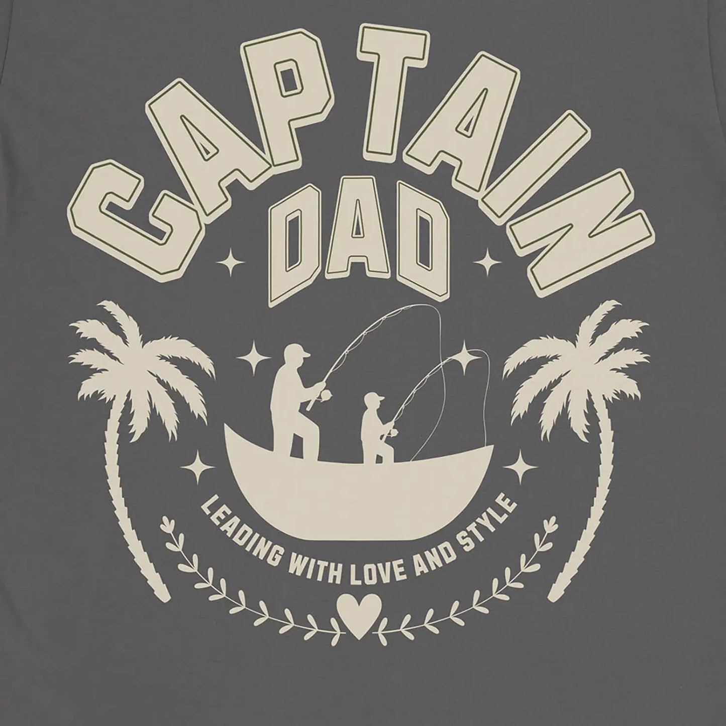 Charcoal, Captain Dad Tee – fish-room