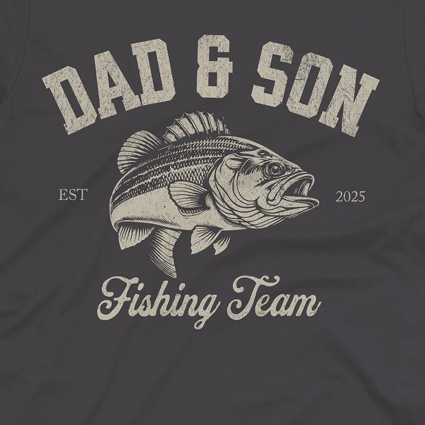 Dad & Son Fishing Team Tee