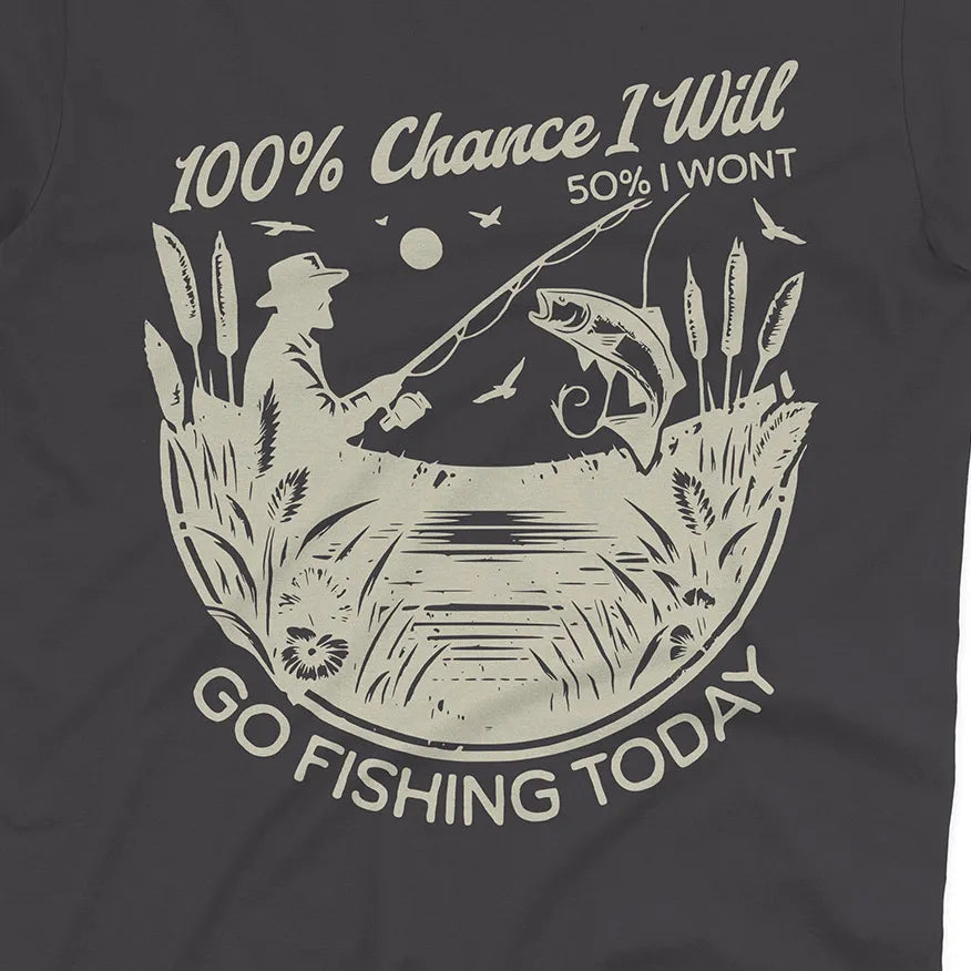 100% Fishing Day Tee