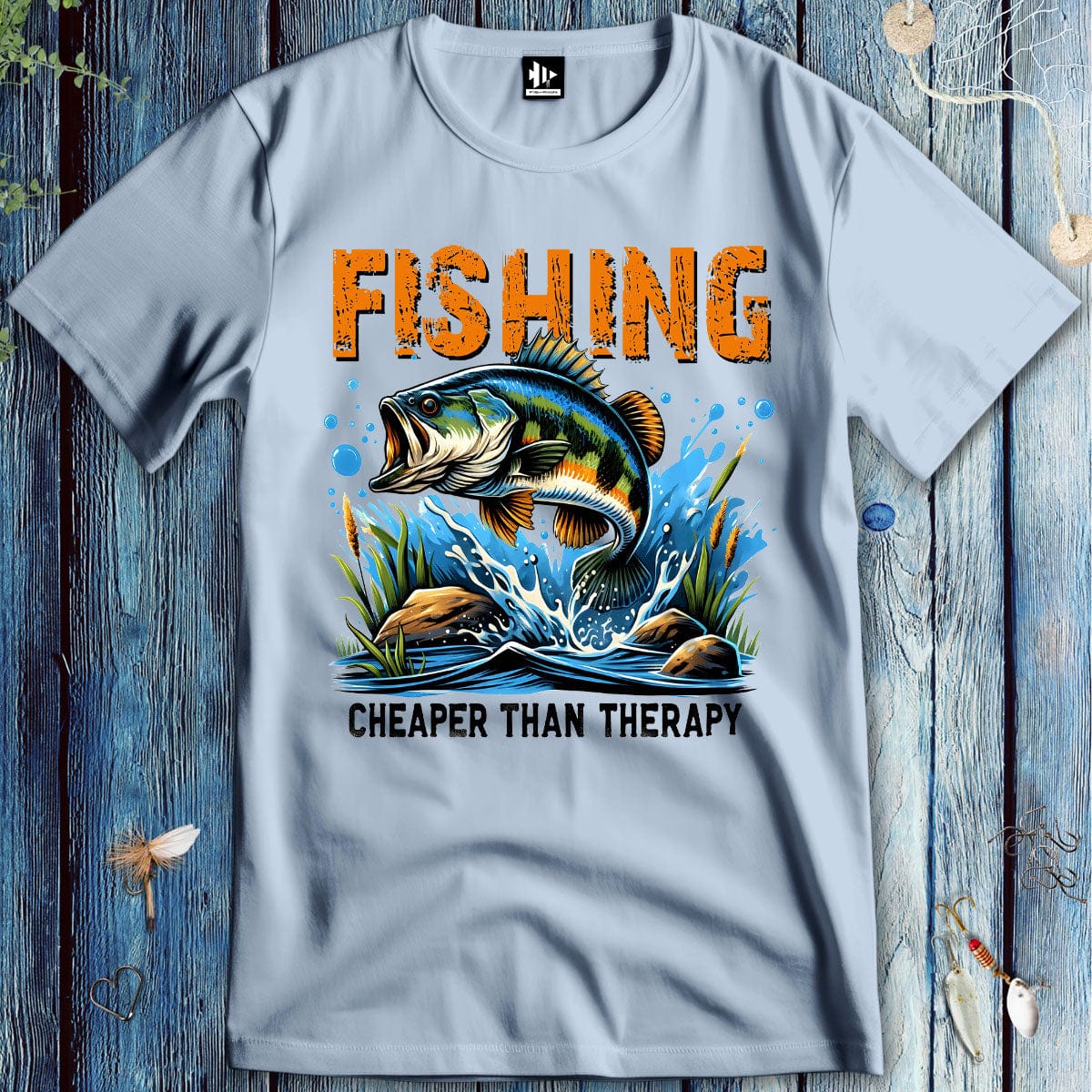 fish-room llc T-Shirt Light Blue / S Cheaper Than Therapy T-Shirt