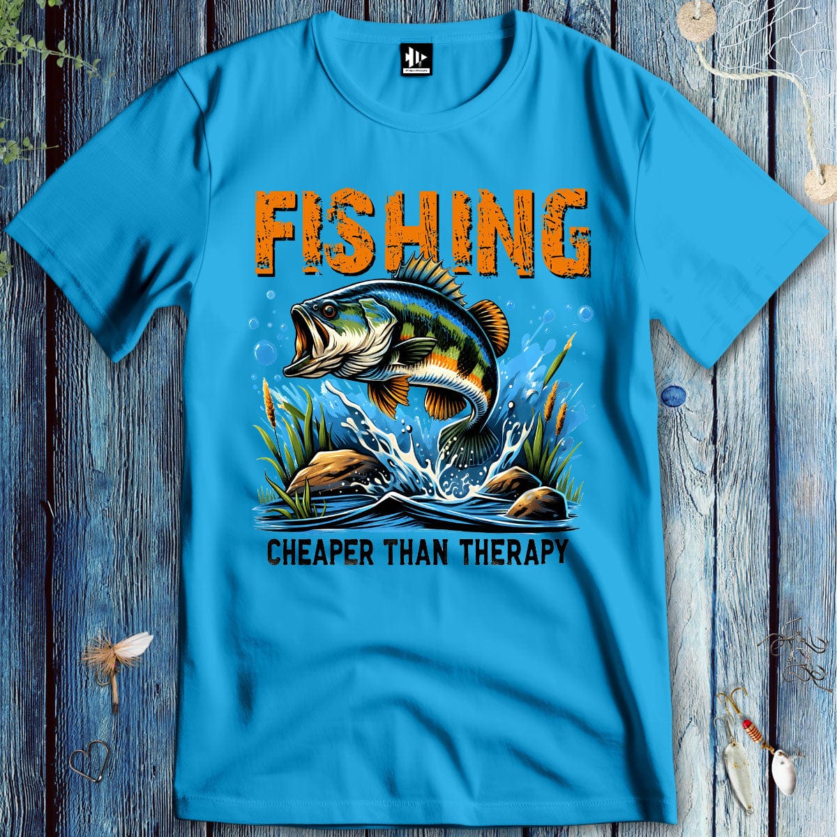 fish-room llc T-Shirt Sapphire / S Cheaper Than Therapy T-Shirt