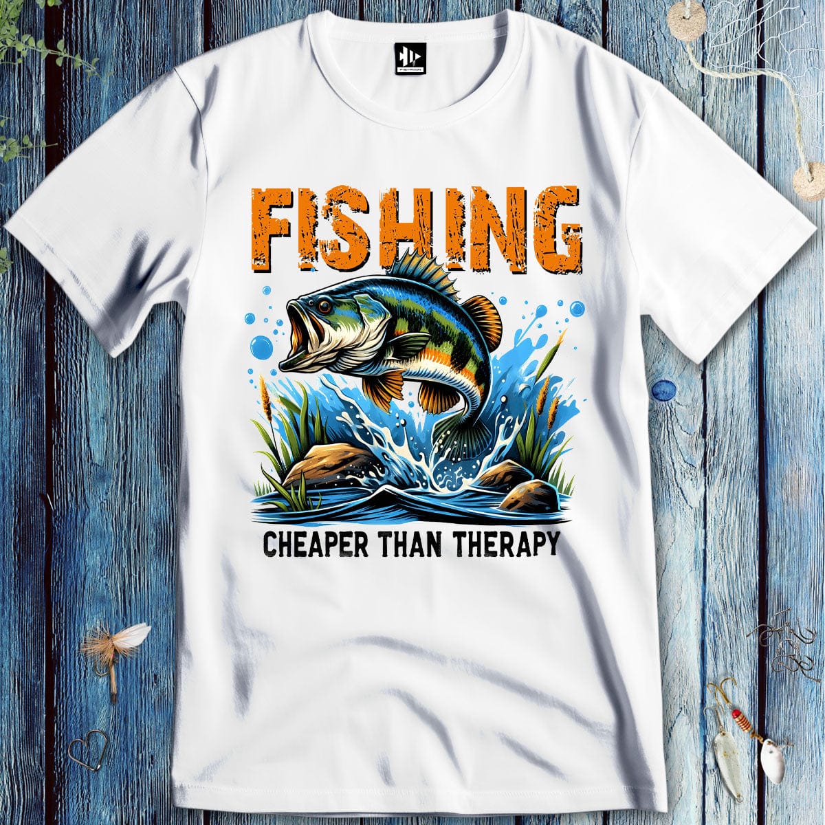 fish-room llc T-Shirt White / S Cheaper Than Therapy T-Shirt